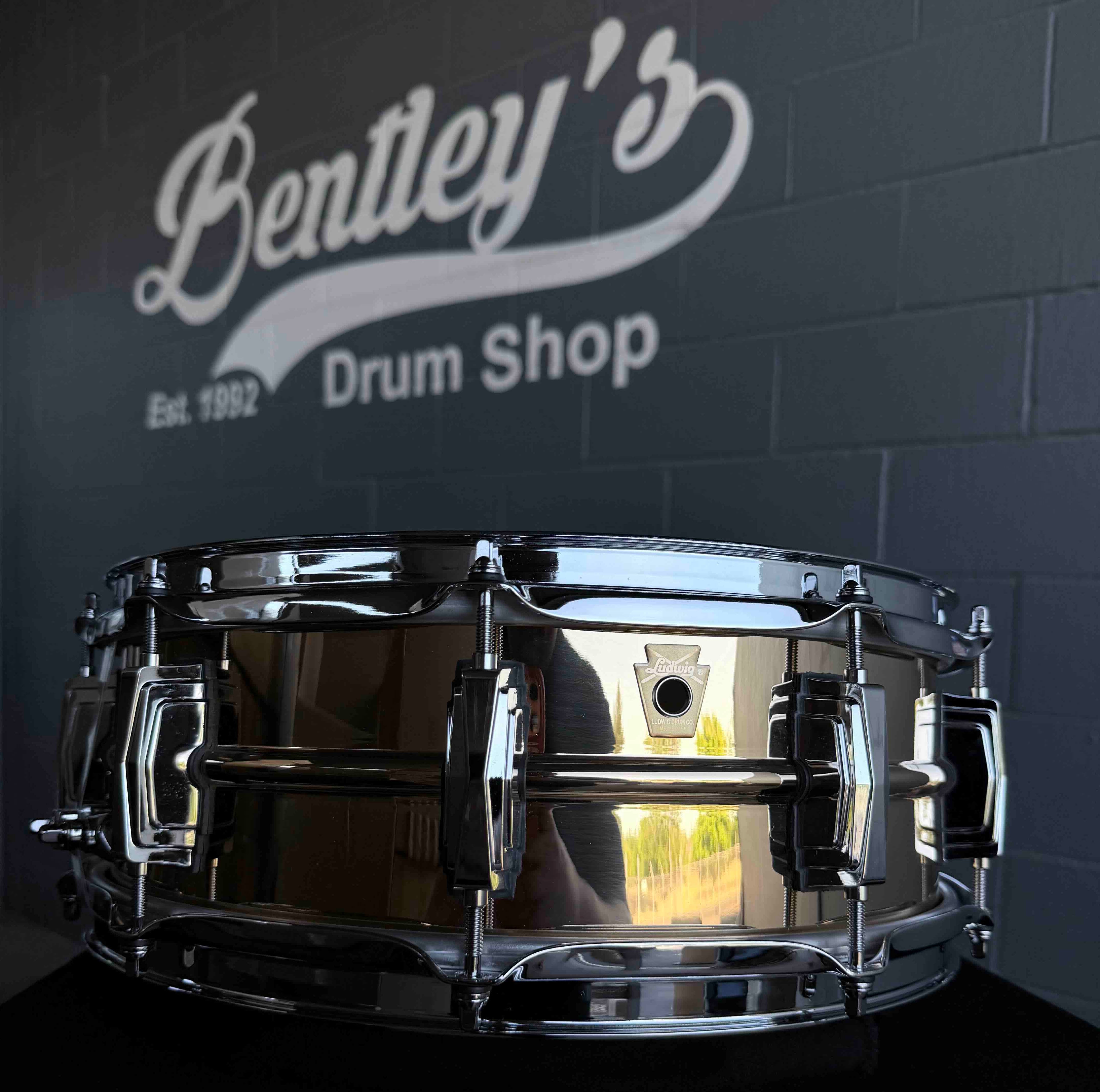 Ludwig LB550 Polished Bronze-Phonic 5x14 Snare Drum with Imperial Lugs