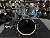 ~RARE~ DW Performance Series 4-Piece 10/12/16/22 Drum Kit Set in Satin Black Lacquer