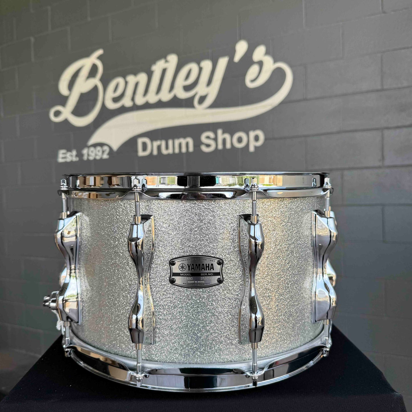 ~NEW!~ Yamaha Recording Custom 8x14 Snare Drum in Silver Sparkle Lacquer