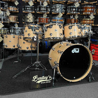 ~WOW!~ Collector's Series SonicPly Maple/Aluminum Hybrid 7-Piece 10/12/13/14/15/16/22 Drum Kit Set in Natural Satin Oil with Chrome Hardware (Store Demo)
