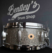 ~NEW!~ Slingerland RadioKing Solid Shell Maple 5.5x14 Snare Drum in Gold Glass Glitter with Nickel Hardware