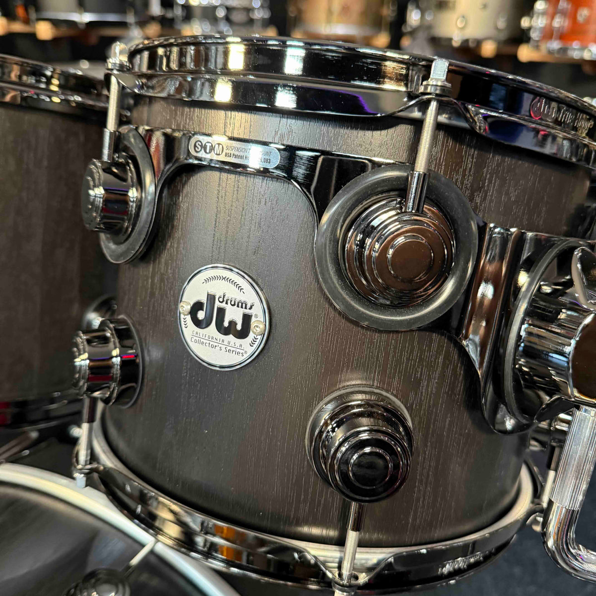 ~WOW!~ DW Collector's Series Pure Walnut 5-Piece 10/12/14/16/22 Drum Kit Set in Ebony Satin Oil with Black Nickel Hardware
