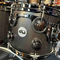 ~WOW!~ DW Collector's Series Pure Walnut 5-Piece 10/12/14/16/22 Drum Kit Set in Ebony Satin Oil with Black Nickel Hardware