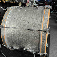 ~WOW!~ SONOR Vintage Series 3-Piece 13/16/22 Drum Kit Set in Vintage Silver Glitter w/ Single-Tom Holder