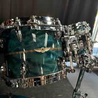 ~WOW!~ TAMA STAR Bubinga 10-Piece Double-Bass Drum Kit Set in Wild Sea Blue Bosse Gloss Lacquer with Dual Inlay