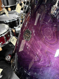 ~WOW!~ Mapex Saturn VI Maple/Walnut Hybrid 6-Piece 8/10/12/16/18/22 Drum Kit Set in Royal Purple Burst Gloss Lacquer (Displayed at 2026 NAMM Show!)