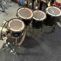 ~WOW!~ DW Collector's Series Pure Walnut 5-Piece 10/12/14/16/22 Drum Kit Set in Ebony Satin Oil with Black Nickel Hardware
