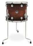 DWe Electronic Acoustic Exotic 12x14" Floor Tom in Curly Maple Exotic