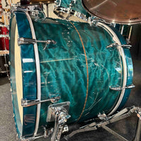~WOW!~ TAMA STAR Bubinga 10-Piece Double-Bass Drum Kit Set in Wild Sea Blue Bosse Gloss Lacquer with Dual Inlay