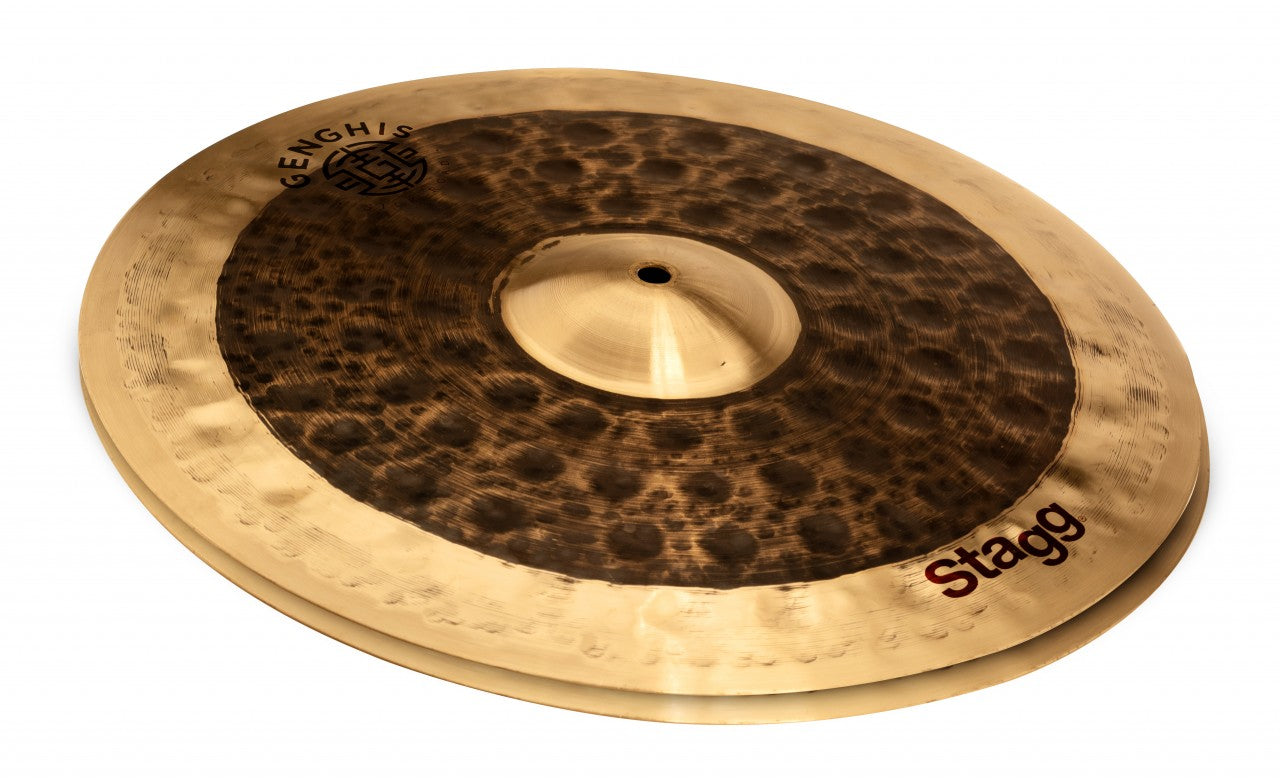 Stagg GENG-HM14D Genghis Dual Series 14" Medium Hi-Hat Pair Cymbals