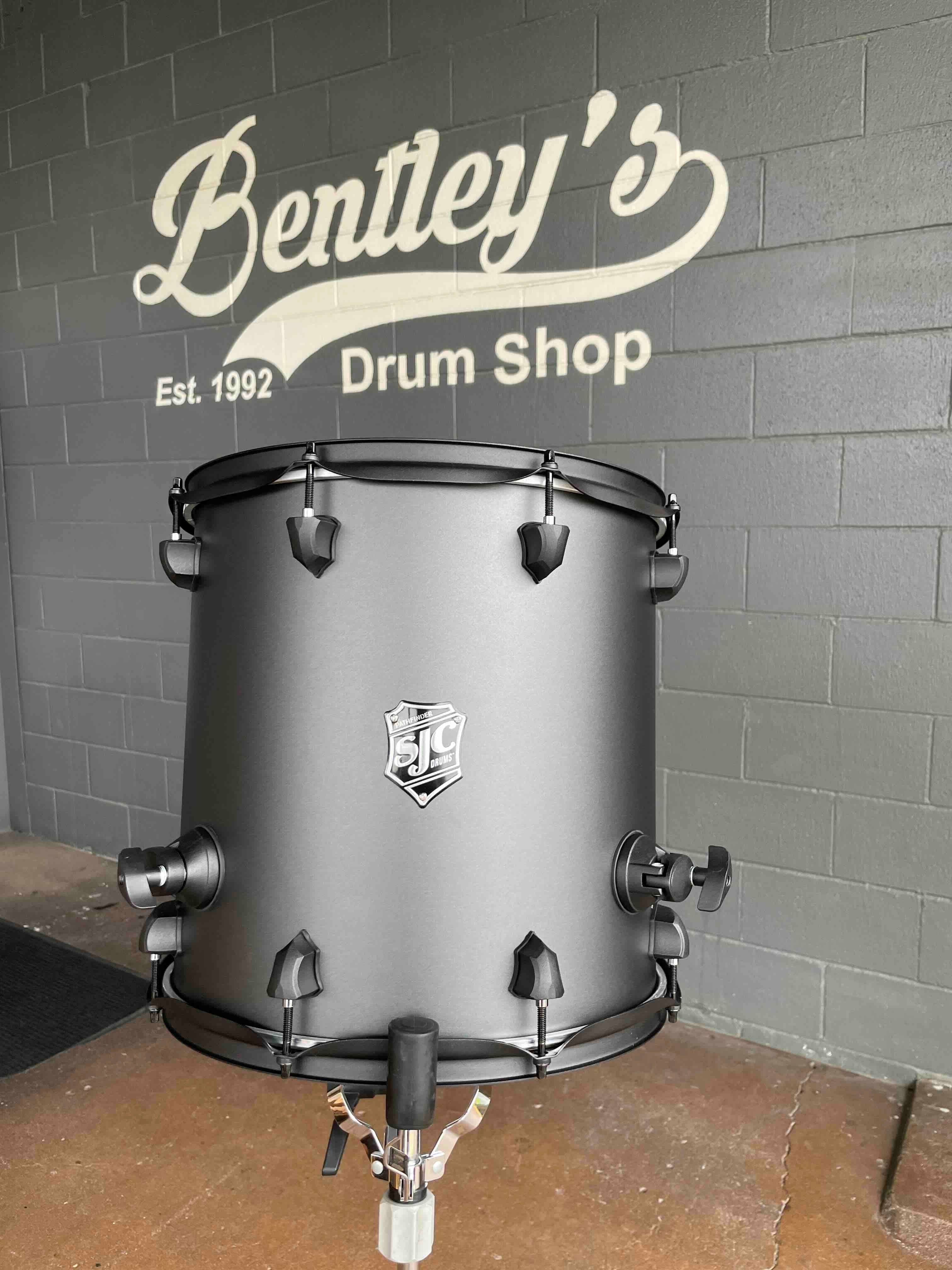 SJC Pathfinder Series 14x14 Floor Tom in Galaxy Grey w/ Matte Black Hardware *IN STOCK*