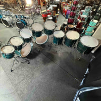 ~WOW!~ TAMA STAR Bubinga 10-Piece Double-Bass Drum Kit Set in Wild Sea Blue Bosse Gloss Lacquer with Dual Inlay