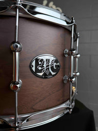 ~NEW~ Dixon Gregg Bissonette 'Big Bud' Signature 8x14 Walnut Snare Drum in Natural Satin