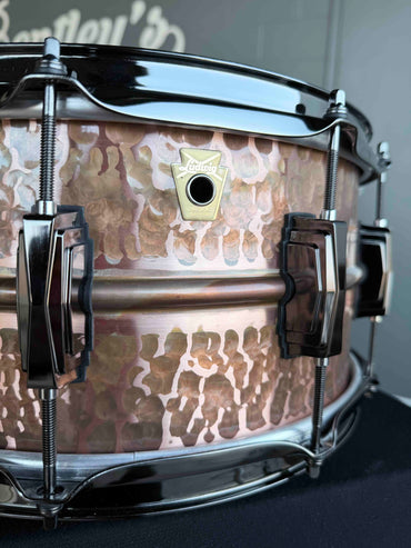 ~WOW!~ Ludwig Raw Patina Copper-Phonic 6.5x14 Snare Drum with Black Nickel Hardware (Displayed at 2026 NAMM Show!)