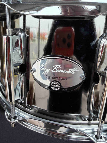 Caisse claire en acier nickelé noir Dixon PDSAN654GBS Gregg Bissonette Signature 6,5 x 14 po *EN STOCK*