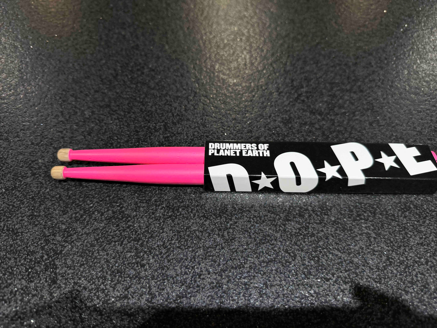 Dope Stickz Neon Pink 8A Barrel Tip Drum Sticks Pair