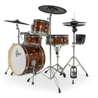 ~NEW!~ Gretsch CE-J484-WG Catalina EVO 4-Piece Electronic Drum Kit Set in Walnut Glaze Lacquer with Cymbals & Hardware (PRE-ORDER)