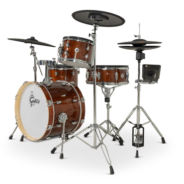 ~NEW!~ Gretsch CE-J484-WG Catalina EVO 4-Piece Electronic Drum Kit Set in Walnut Glaze Lacquer with Cymbals & Hardware (PRE-ORDER)