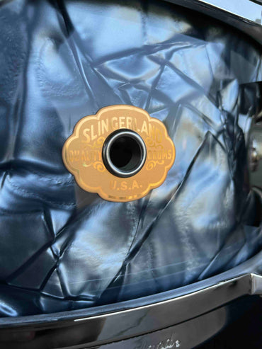 ~NEW~ Slingerland RadioKing Artist Series 5.5x14 Mahogany/Poplar Snare Drum in Black Diamond Pearl with Nickel Hardware