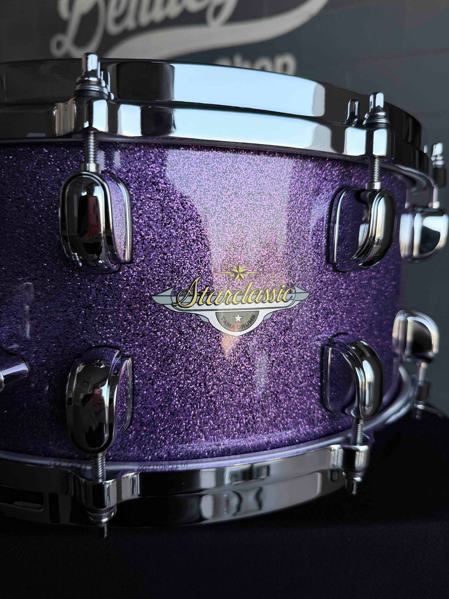 ~WOW!~ TAMA Starclassic Maple 6.5x14 Snare Drum in Deeper Purple Sparkle Lacquer w/ Chrome Hardware