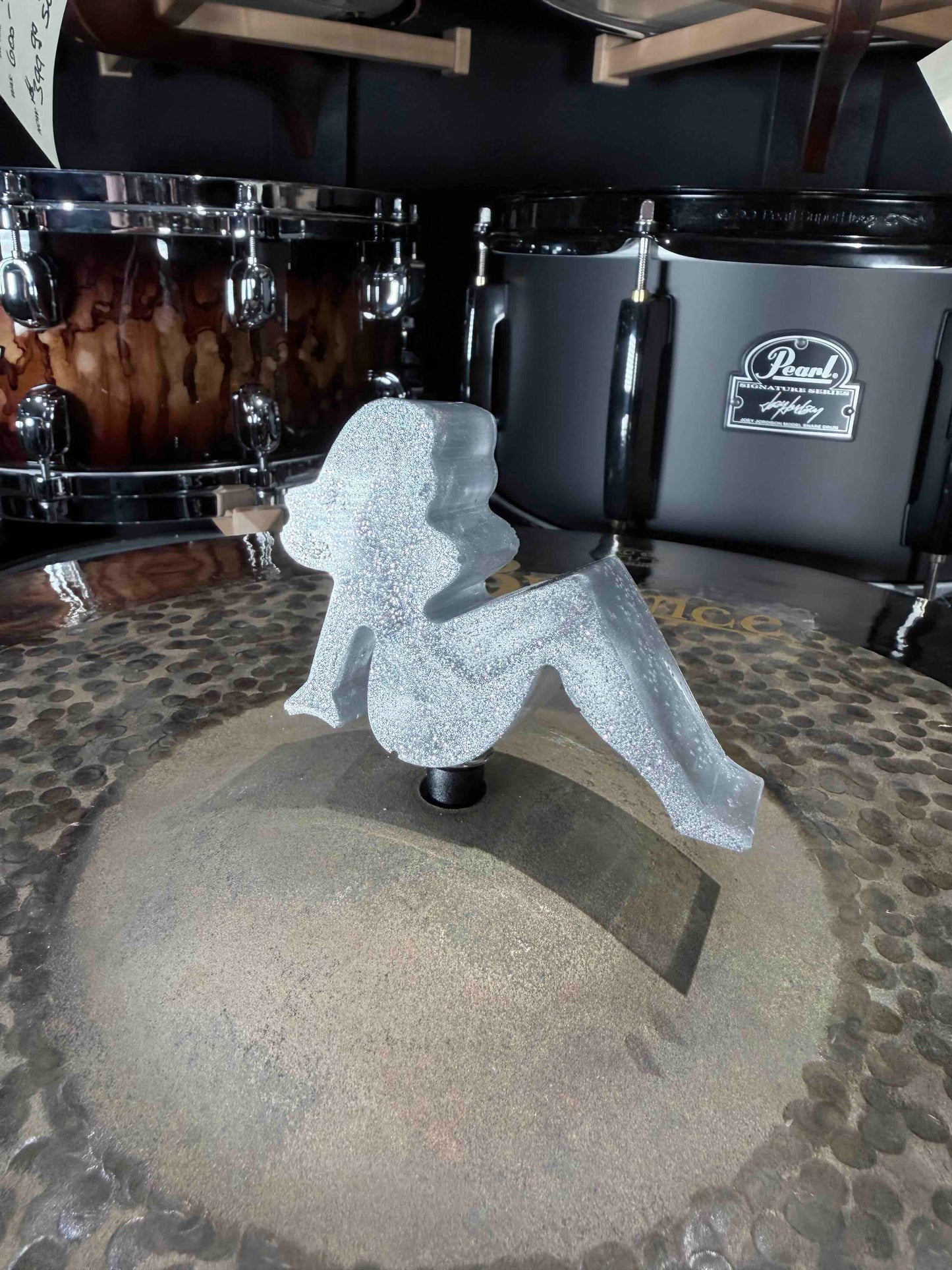 ~NEW~ Bentley's Drum Shop 8mm Sitting Lady Cymbal Toppers