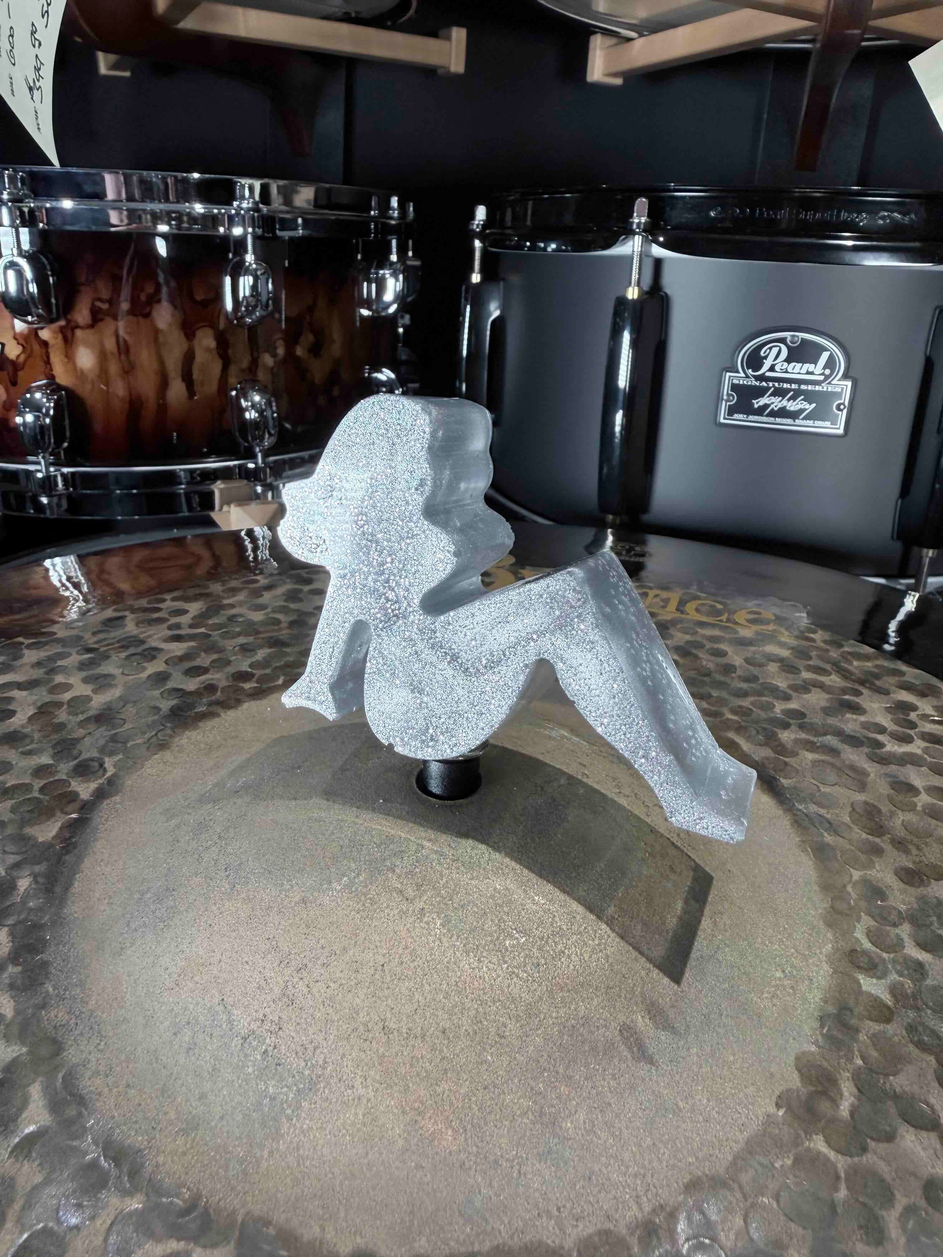 ~NEW~ Bentley's Drum Shop 8mm Sitting Lady Cymbal Toppers