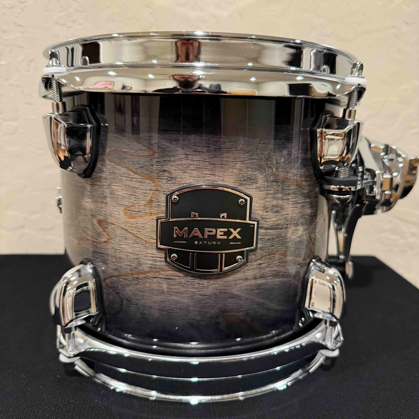 ~NEW!~ Mapex SRT807ZXG Saturn VI Maple/Walnut Hybrid 7x8 Rack Tom in Black Ink Burst Gloss Lacquer