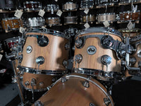 ~ONE OF A KIND PROTOTYPE~ DW Collector's Series Cherry SonicPly 7-Piece 8/10/12/14/16/22 Drum Kit Set in Natural Satin Oil w/ Chrome Hardware & Matching 6.5x14 Snare Drum