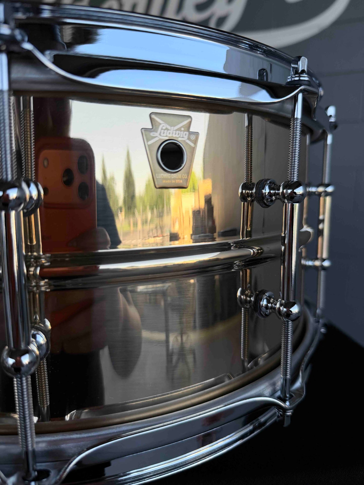 ~NEW!~ Ludwig LB552T Polished Bronze-Phonic 6.5x14 Snare Drum with Tube Lugs