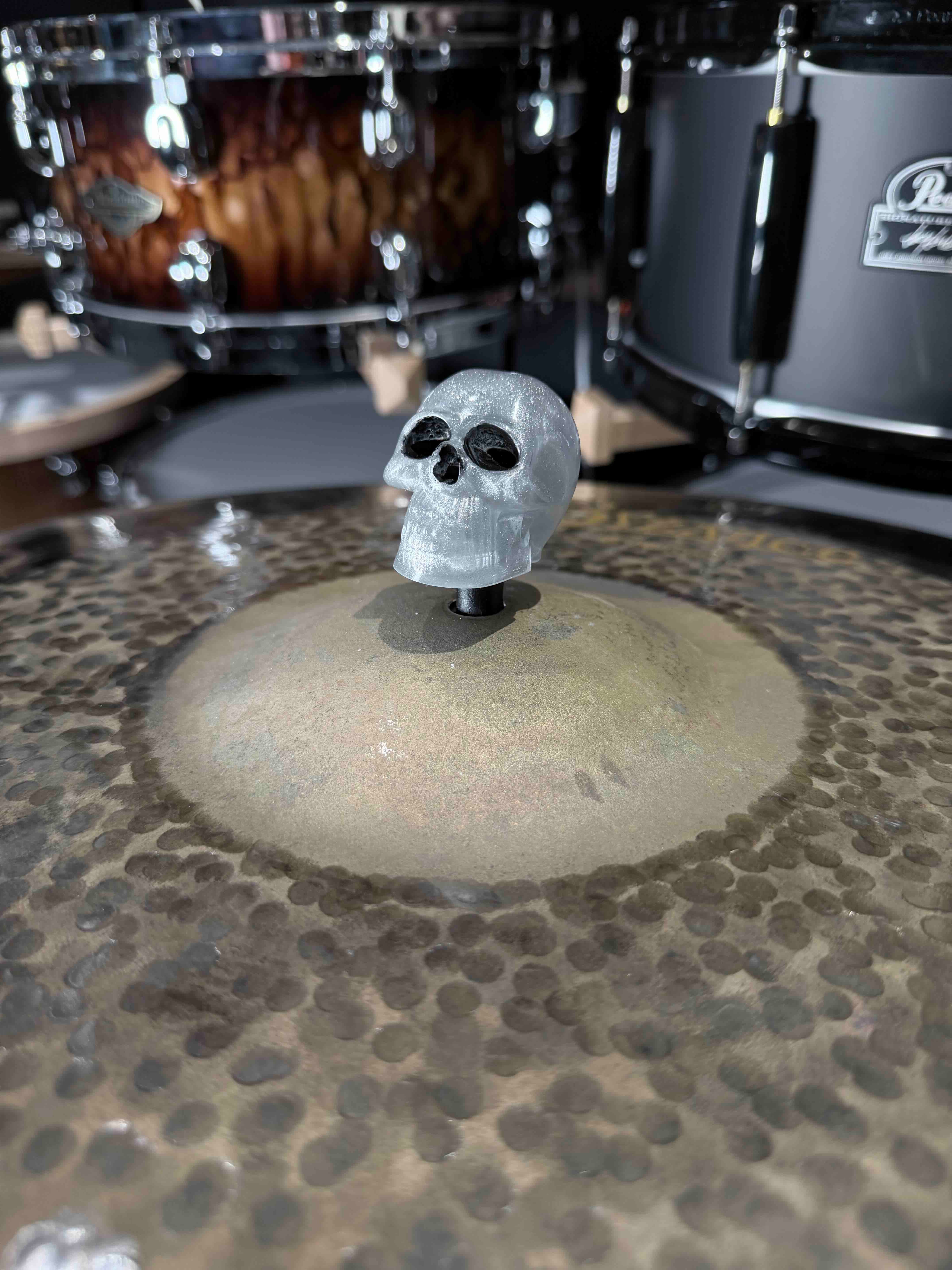 ~NEW~ Bentley's Drum Shop 8mm Small Skulls Cymbal Toppers