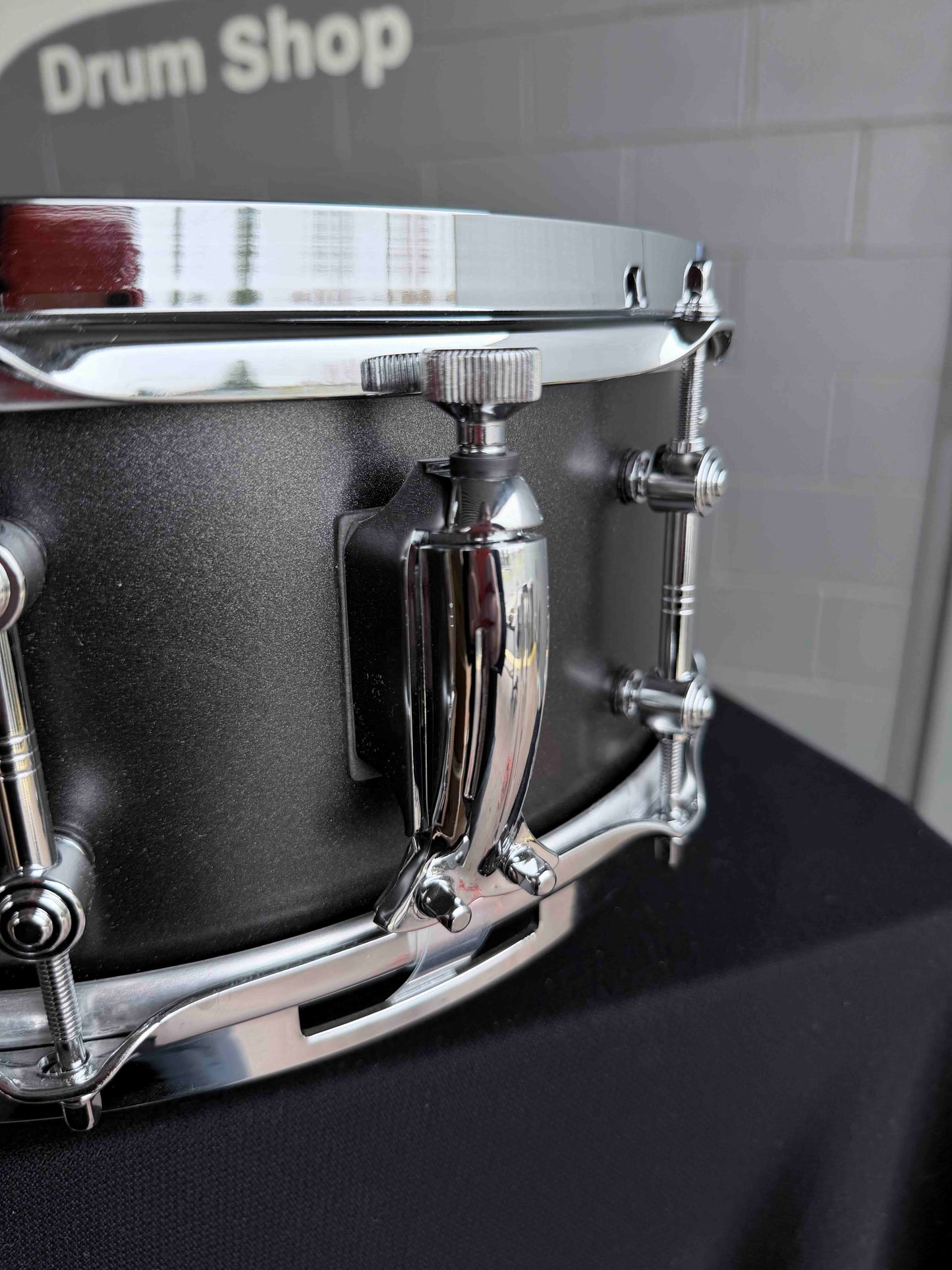 Gretsch Mike Johnston Brooklyn Standard 5.5x14" Snare Drum in Satin Black Metallic