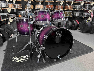 ~NEW~ Mapex SR529XUZXP Saturn VI Rock 4-Piece 10/12/16/22 Drum Kit Set in Royal Purple Burst Gloss Lacquer