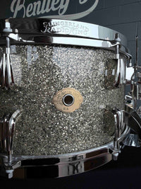 ~NEW!~ Slingerland RadioKing Solid Shell Maple 7x14 Snare Drum in Gold Glass Glitter with Nickel Hardware