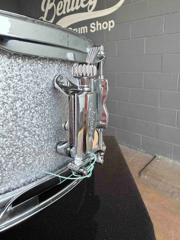 Ludwig Legacy Mahogany 'Jazz Fest' 5.5x14 Snare Drum in Silver Sparkle (Rm 4)