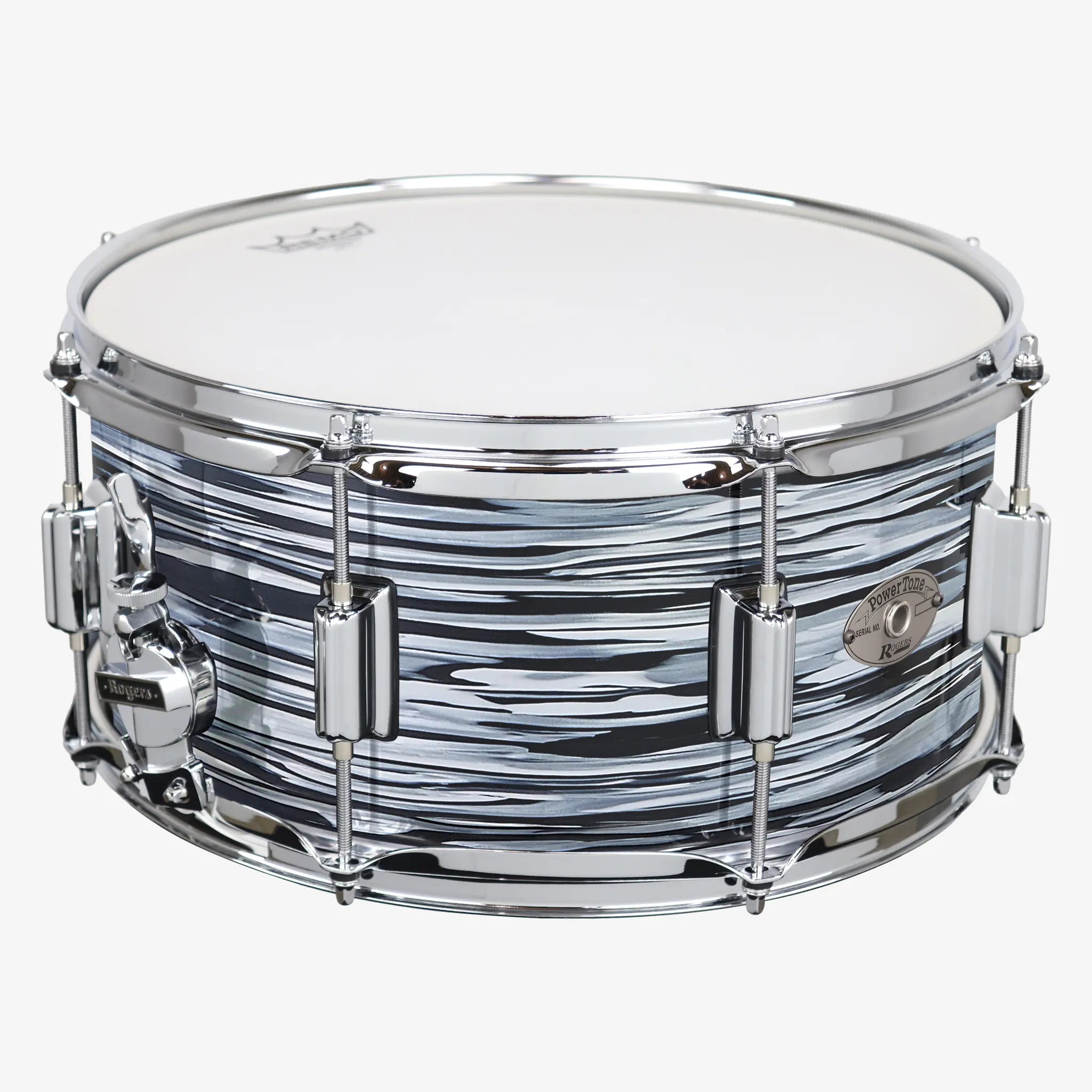 ~NEW!~ Rogers 26BKOY Powertone Series 6.5x14 Snare Drum in 70's Black Oyster (SAVE OVER $150!)