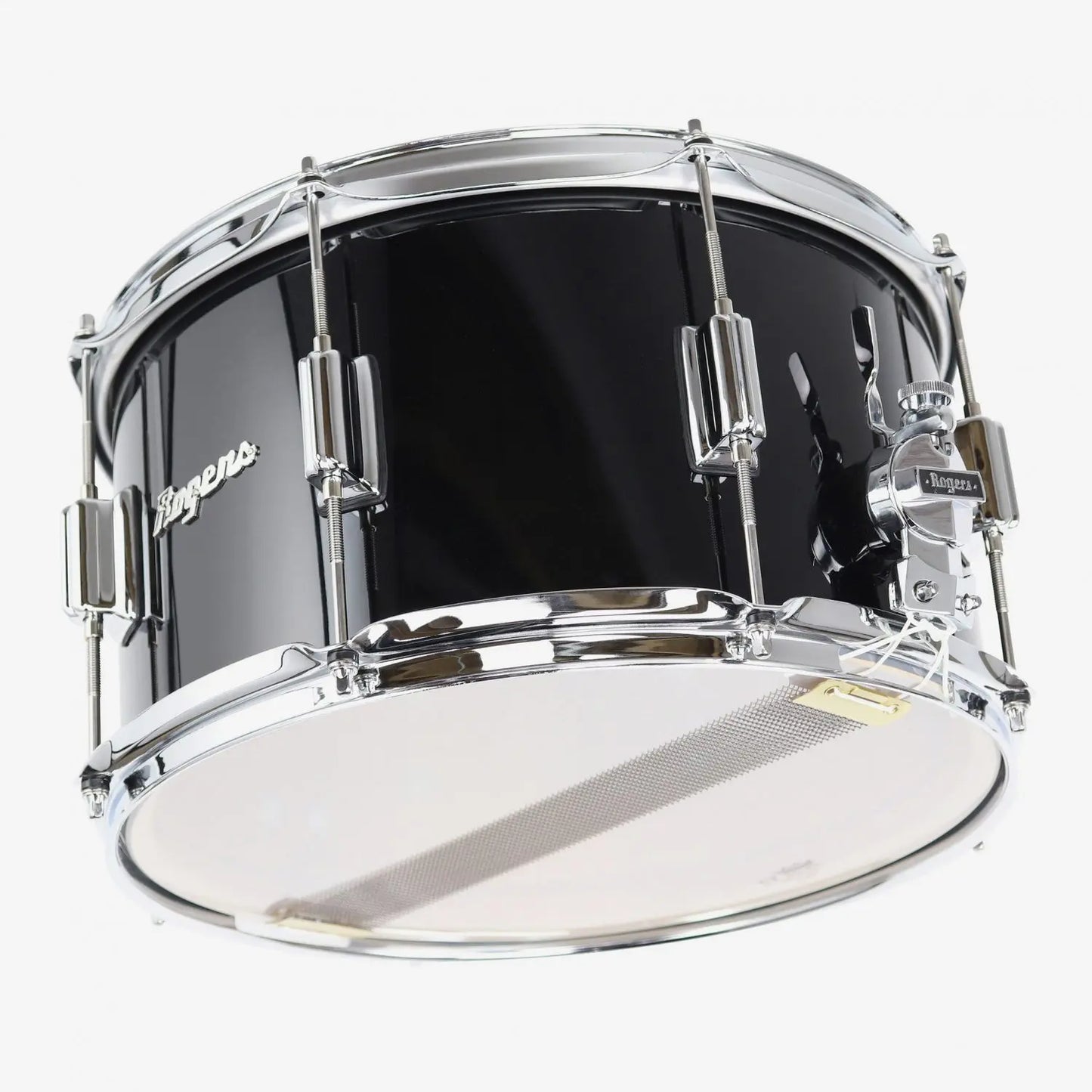~NEW!~ Rogers 28PB Powertone Series 8x14 Snare Drum in Piano Black Lacquer (SAVE $185!)