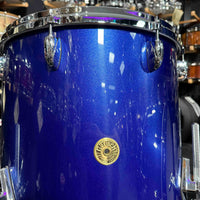 ~WOW!~ Gretsch USA Custom 4-Piece 10/12/16/22 Drum Kit Set in Gloss Mystic Blue Lacquer
