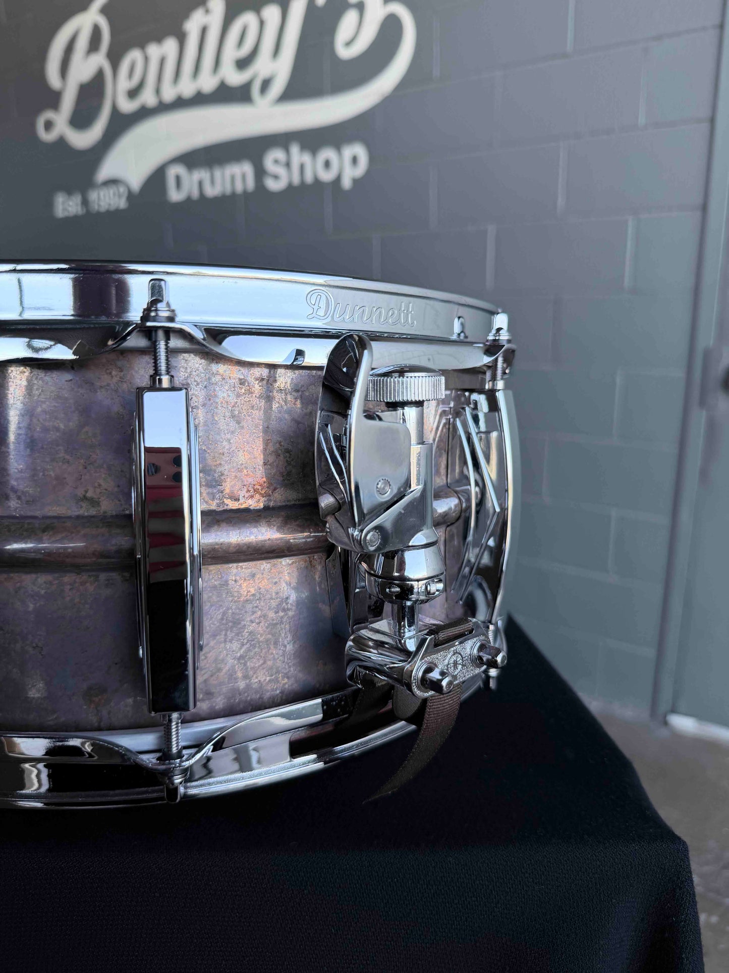 ~NEW!~ Dunnett Classic Model 2N Bronze 6.5x14 Snare Drum in Penny Patina w/ 8 Deko Lugs