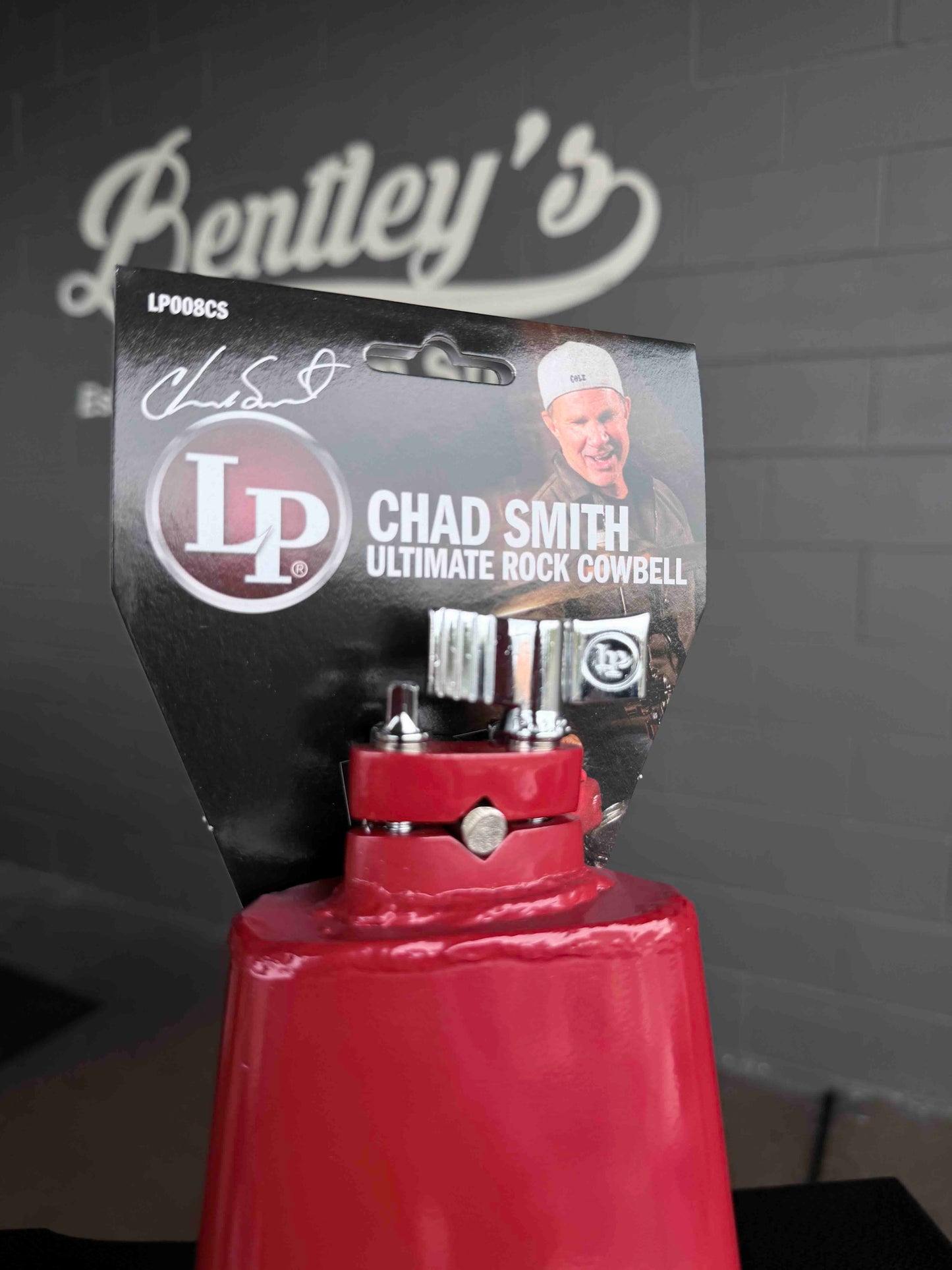 LP Latin Percussion LP008CS Chad Smith Signature 8" Ridge Rider Cowbell ~PERSONALLY AUTOGRAPHED~