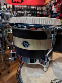 *WOW!* LP Latin Percussion LP201AX-EC E-Class 7-1/4" & 8-5/8" Bongo Pair Set w/ Signed Head from Escovedo Family!