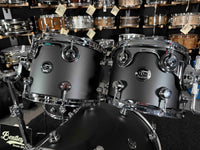 ~RARE~ DW Performance Series 4-Piece 10/12/16/22 Drum Kit Set in Satin Black Lacquer