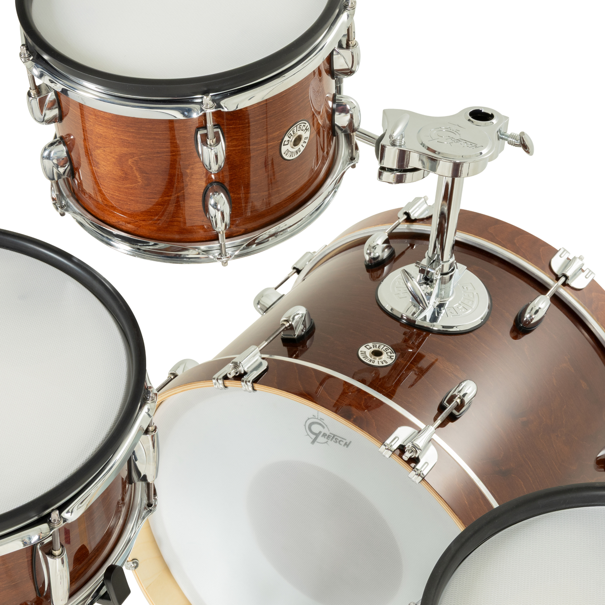 ~NEW!~ Gretsch CE-J484-WG Catalina EVO 4-Piece Electronic Drum Kit Set in Walnut Glaze Lacquer with Cymbals & Hardware (PRE-ORDER)