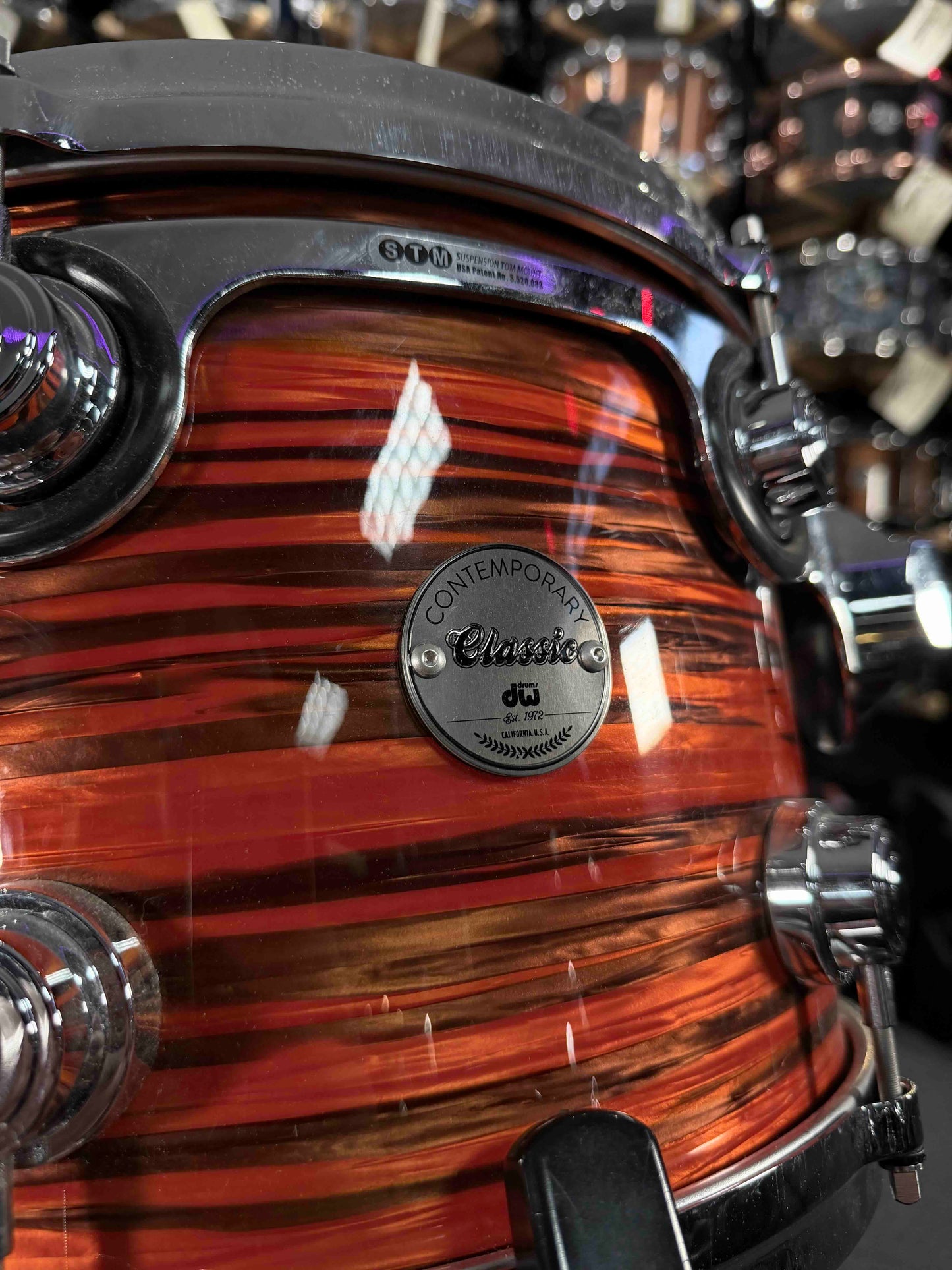 ~WOW!~ DW Classics Series 3-Piece 13/16/22 Drum Kit Set in Tiger Oyster FinishPly w/ Chrome Hardware