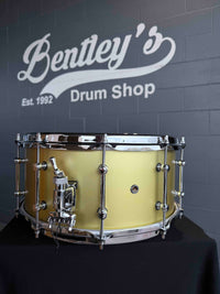 ~LIMITED EDITION~ TAMA Kaz Rodriguez Signature 6.5x14 Bubinga/Maple Hybrid Snare Drum in Matte Metallic Gold Lacquer