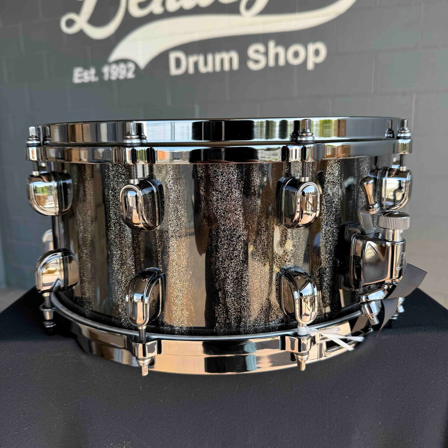~WOW!~ TAMA Starclassic Maple 6.5x14 Snare Drum in Black Clouds & Silver Linings Gloss Lacquer with Black Nickel Hardware