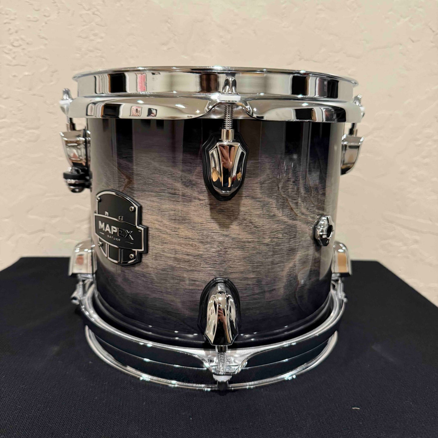 ~NEW!~ Mapex SRT807ZXG Saturn VI Maple/Walnut Hybrid 7x8 Rack Tom in Black Ink Burst Gloss Lacquer