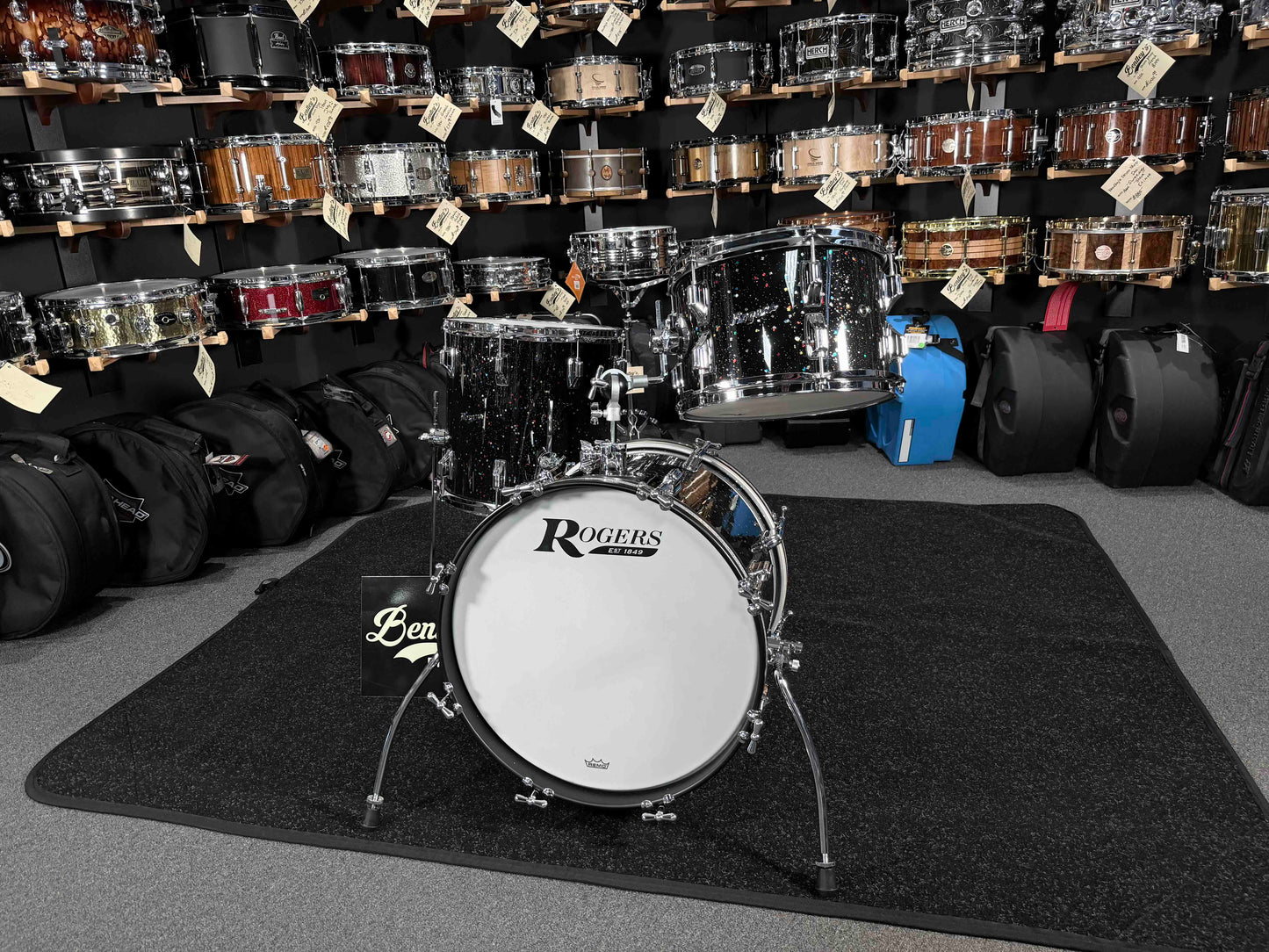 ~BENTLEY'S EXCLUSIVE~ Rogers Cleveland Series 3-Piece 12/14/18 Bop Drum Kit Set in Mardi Gras Lacquer