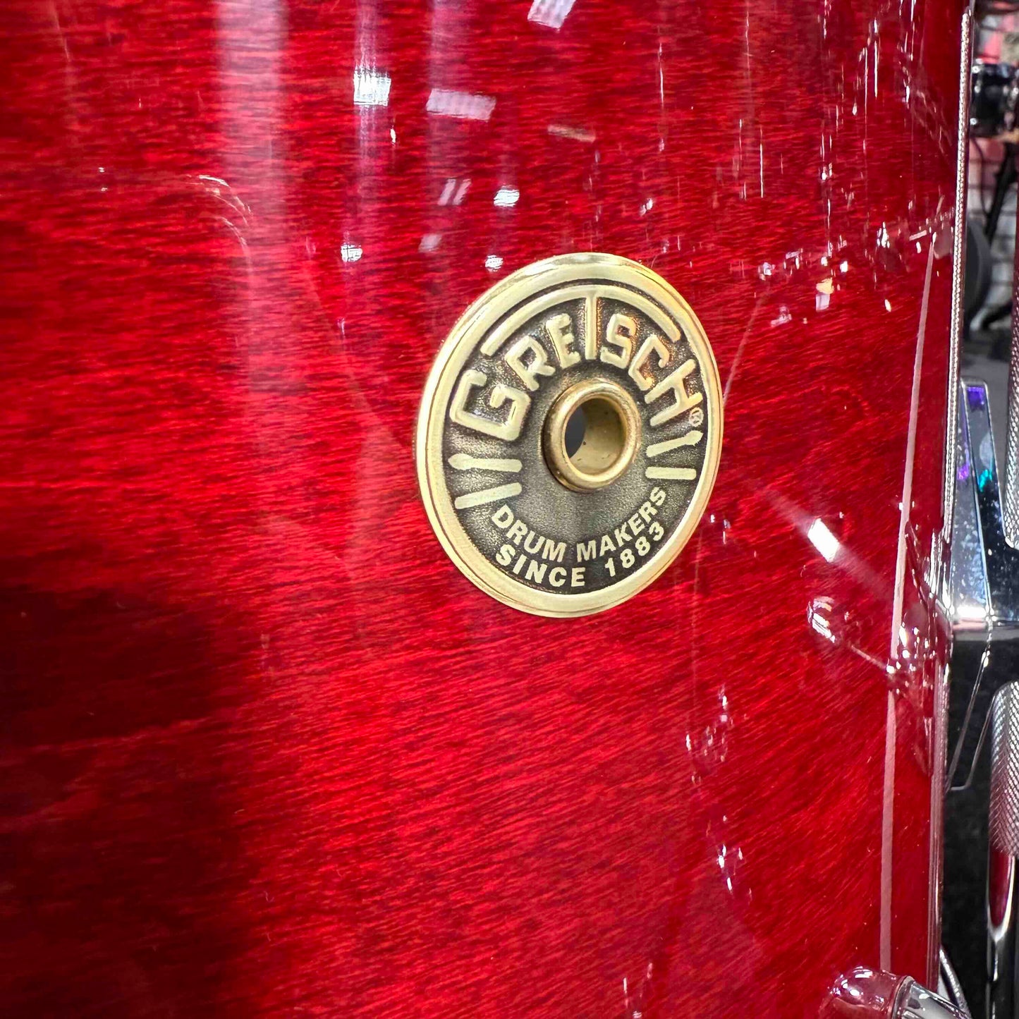 ~WOW!~ Gretsch USA Custom 3-Piece 12/14/18 Bop Drum Kit Set in Rosewood Gloss Lacquer