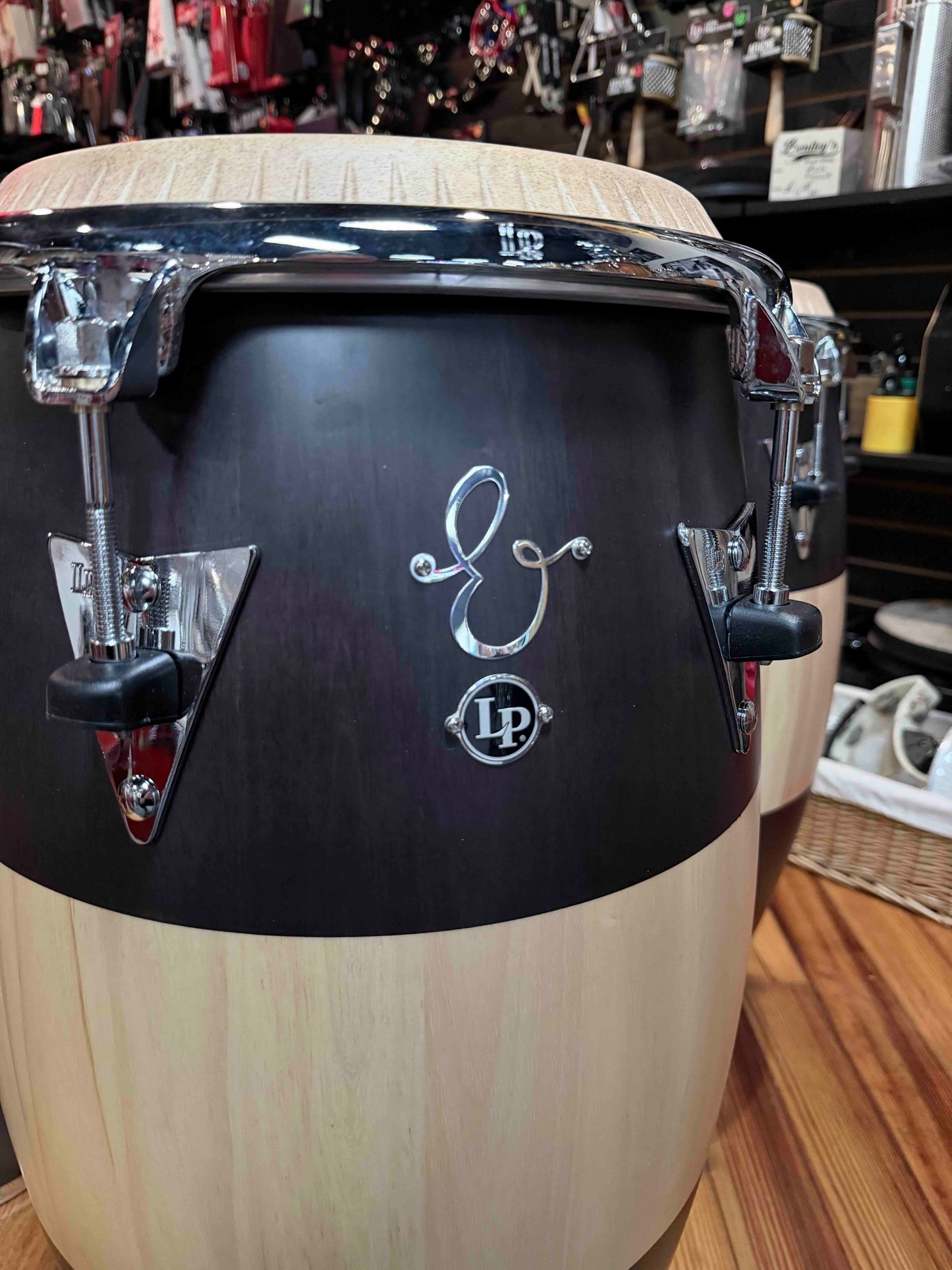 *WOW!* LP Latin Percussion E-Class Quinto/Conga/Tumba Trio Set w/ Signed Heads from Escovedo Family!