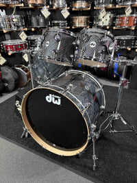 ~WOW!~ DW Collector's Series SSC Pure Maple 4-Piece 10/12/16/22 Drum Kit Set in Grey Crystal FinishPly with Chrome Hardware